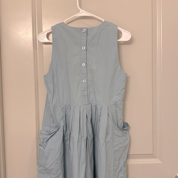 100% cotton hand made midi dress - Picture 3 of 4